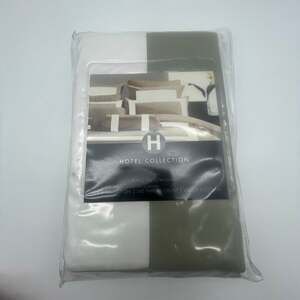 Hotel Collection 100% Pima Cotton 340 Thread Count Color Block King Pillow Sham